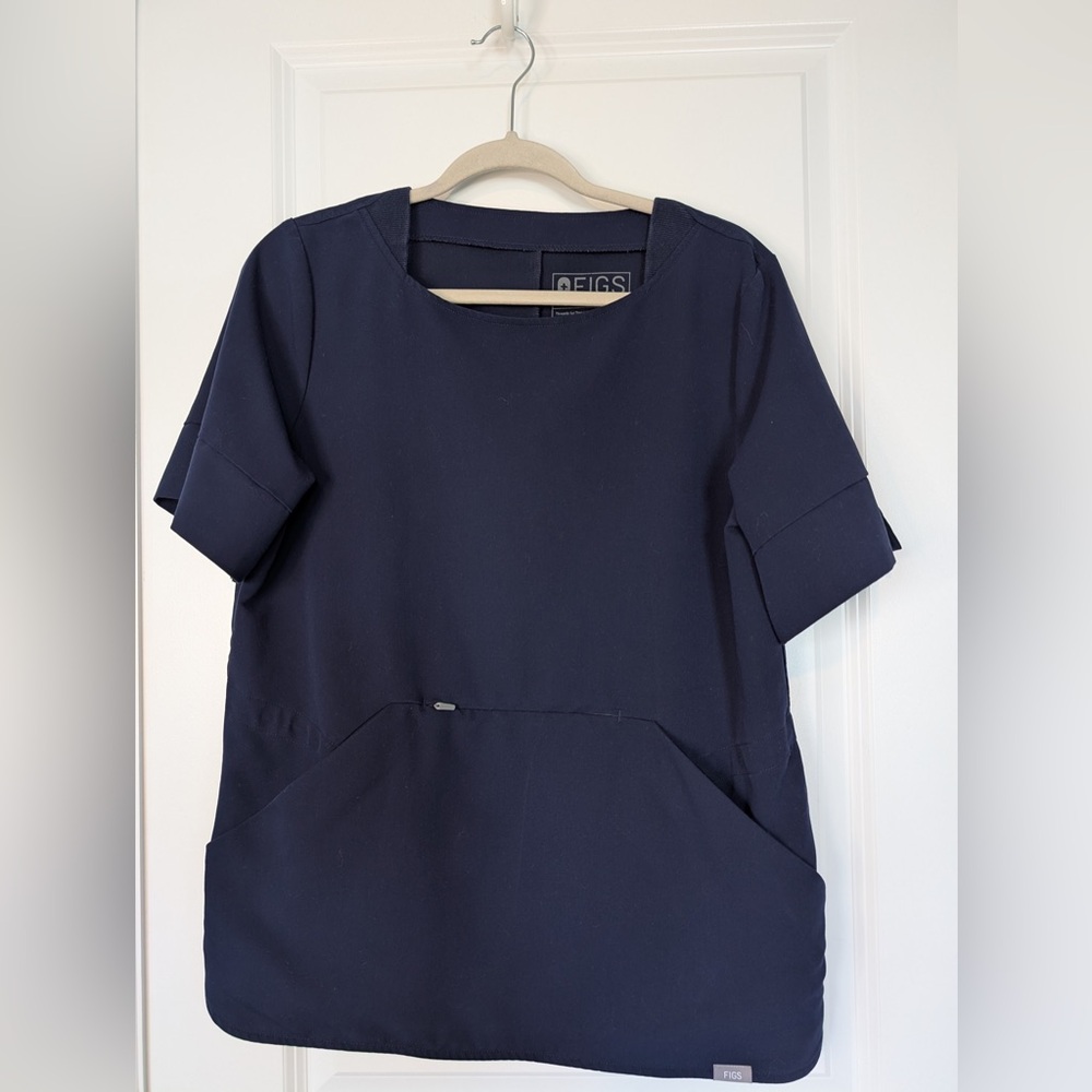 Figs Women’s Remera Scrub Top Navy Blue Size Medium